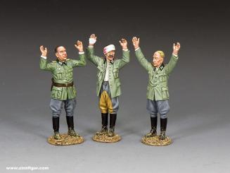 Fire & Advance-- four French Commando figures - DD332 - Metal Toy