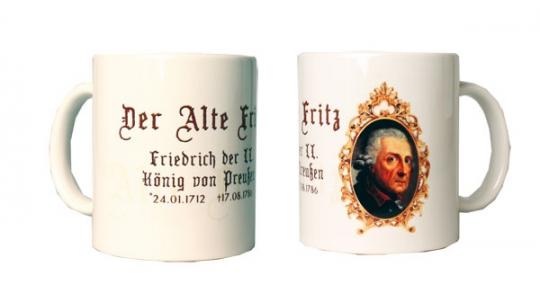 Tasse mit dem Porträt König Friedrich des Großen 
