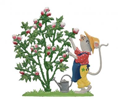 Mäuschen als Rosenfreund 