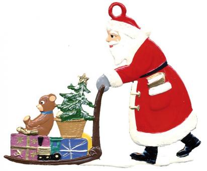 Remorque : Père Noël poussant son traîneau 