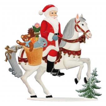 Weihnachtsmann zu Pferd 
