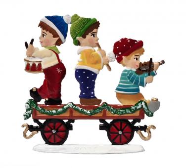 Wagon de chemin de fer : les lutins de Noël 