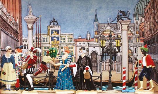 Petit diorama : Carnaval à Venise 