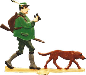 Hunter with dog 