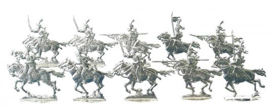 French Guard-Lancers charging 