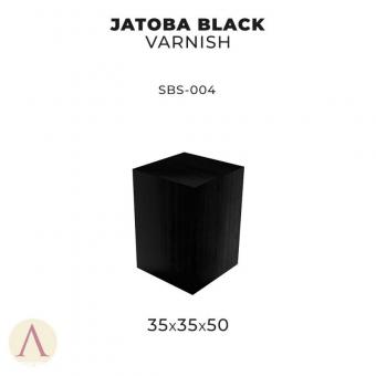 Socle en bois Jatoba &quot;Noir&quot; 35 x 35 x 50 
