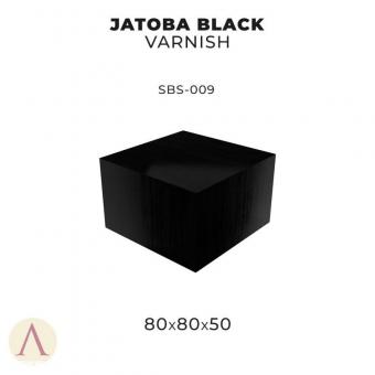 Plinthes en bois Jatoba &quot;Noir&quot; 80 x 80 x 50 mm 