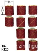 Bandes abrasives de rechange pour cylindre de ponçage, grain 120 