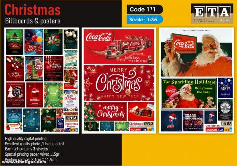 Christmas billboards and posters 