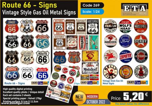 Route 66 signs 