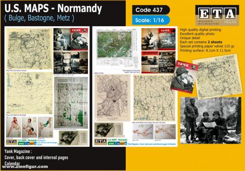 U.S. Landkarten - Normandie 