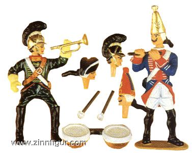 Forme combinée : musicien militaire : fifre à pied et cavalier comme timbalier/trompettiste 