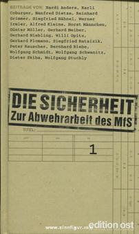 Grimmer, R./Irmler, W./Opitz, W./Schwanitz, W. (éd.) : La sécurité 