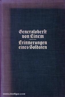 Einem, v. : Souvenirs d'un soldat 1853-1933 