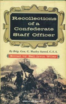 Sorrel, G. M. : Recollections d'un officier de l'état-major confédéré 
