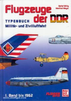 Billig, D./Meyer, M. : Avions de la RDA. Livre des types de l'aviation militaire et civile. Volume 1 : jusqu'en 1962 