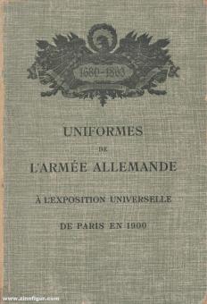 Uniformes de l'Armée Allemande - à l'exposition universelle de Paris en 1900 