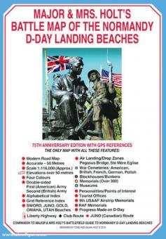 Holt, Tonie/Holt, Valmai: Major & Mrs. Holt's Battle Map of the Normandy D-Day Landing Beaches 