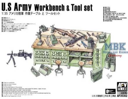 US Army établi avec outils 
