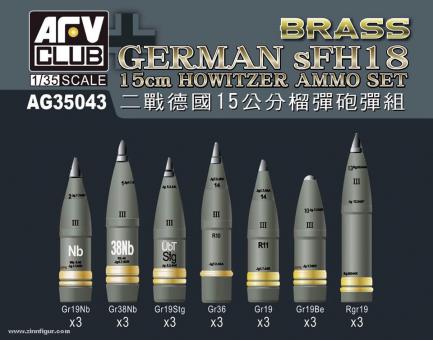 Munitions d'obusier allemandes sFH18 15 cm 