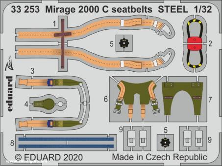 Sangles Mirage 2000 C (acier) 
