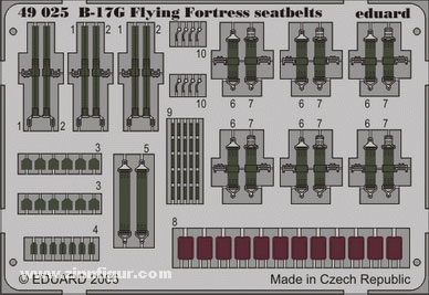 B-17G Flying Fortress Gurte 