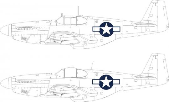 P-51B/C US National Insignia - Express Mask 