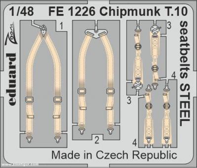 Chipmunk T.10 Gurte (Stahl) 