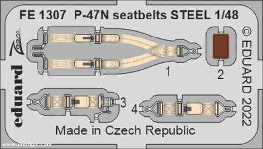 P-47N Seatbelts STEEL 