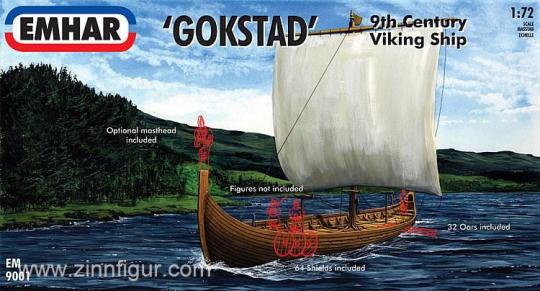 Bateau viking de Gokstad - 9e siècle 