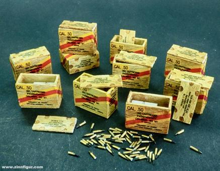 US Ammunition Boxes with Cartons of Charges 