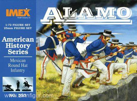 Mexikanische Rundhut-Infanterie bei Alamo 