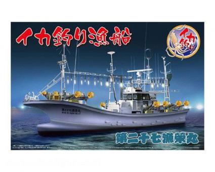 Tintenfisch-Fischerboot 