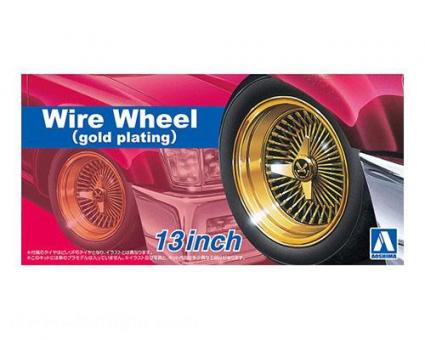 Wire Wheel Gold 13 Inch Felgen 