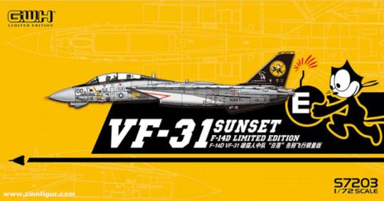 Grumman F-14D Tomcat &quot;VF-31 Sunset&quot; - Edition limitée 