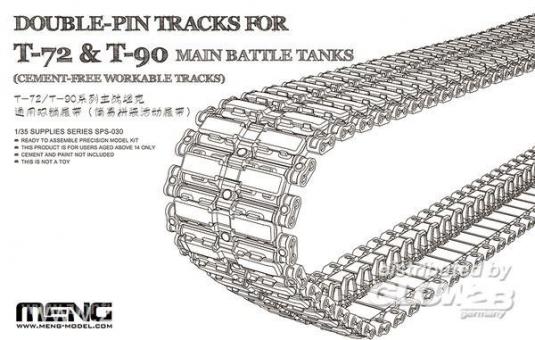 Maillons de chaînes blindées pour T-72 & T-90 - double boulonnage 