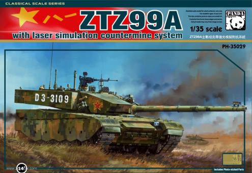 TZT99A avec système de simulation laser Countermine 