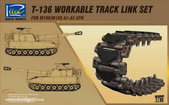 T-136 Workable Tracks M108/109A1-A5 SPH 