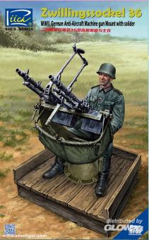 Zwillingssockel 36 AA-MG with Soldier 
