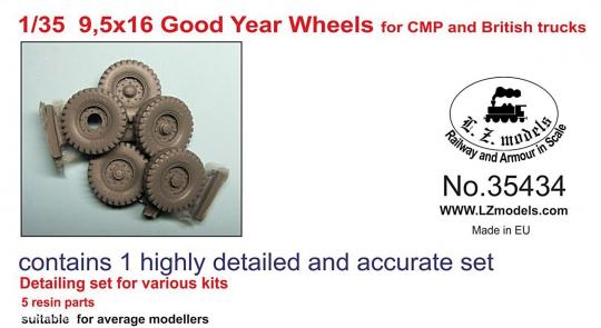 9,5x16 Good Year Wheels for CMP and British Trucks 