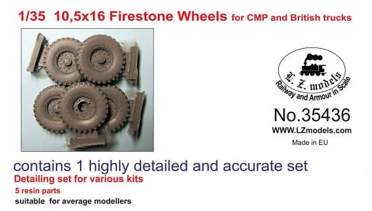 10,5 x 16 Firestone Wheels for CMP and British Trucks 
