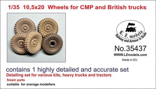 10,5x20 Wheels for CMP and British Trucks 