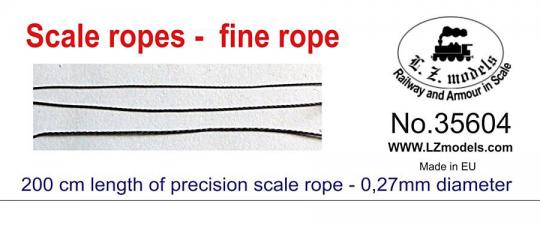 Very Fine Rope 0,27mm Diameter 