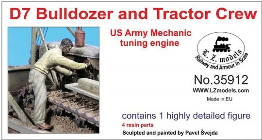 US Army D7 Bulldozer/Traktor Mechanic 