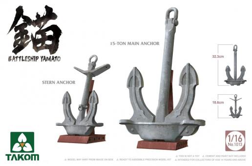 Battleship Yamato Main and Stern Anchors 