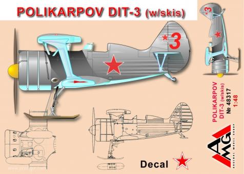 Polikarpov DIT-3 mit Ski 