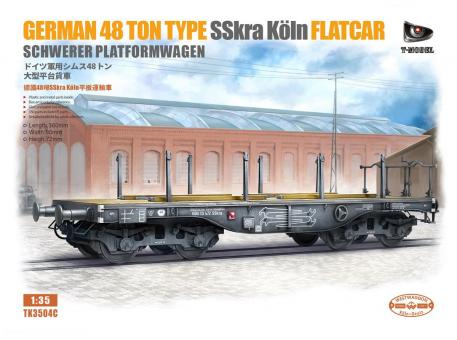 48 t Type SSkra Köln Wagon à plate-forme lourde 