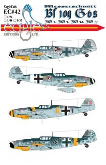 Bf 109G-6 "JG3, JG5, JG52, JG77" Decals 