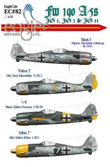 Fw 190A-5 "JG1, JG2 & JG11" Decals 