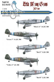 Bf 109G-10 Erla "JG300" Decals 